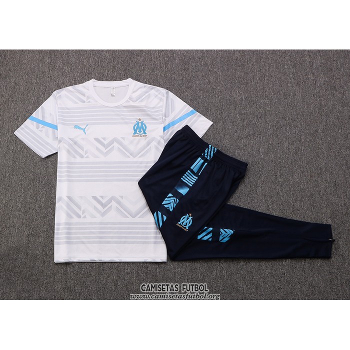 Chandal del Olympique Marsella Manga Corta 2022/2023 Gris